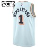 Maillot Enfant San Antonio Spurs Victor Wembanyama 2024-25 Nike City Edition Bleu Swingman